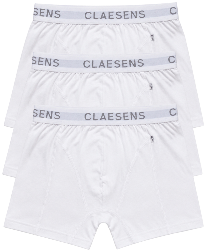 Claesens Heren Boxershort 3-Pack Wit