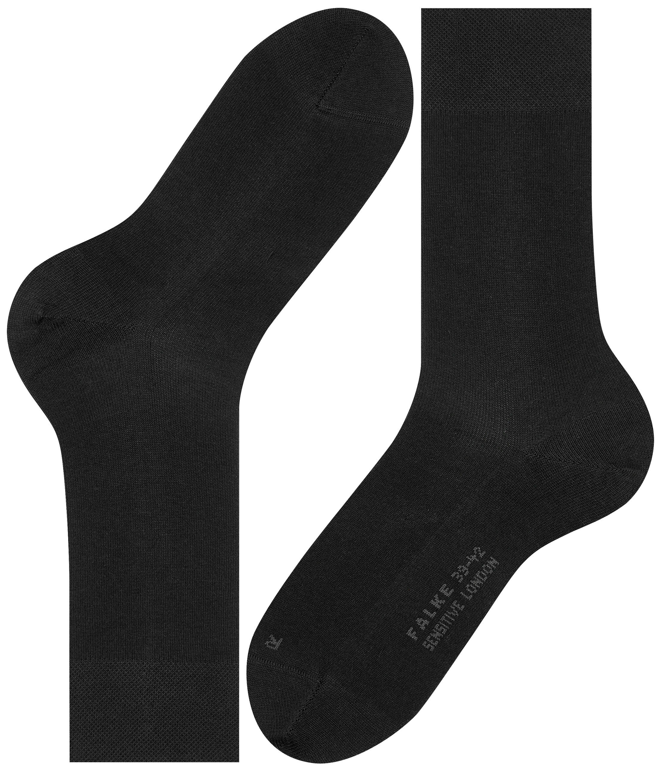 FALKE Heren Sensitive London Sokken Zwart