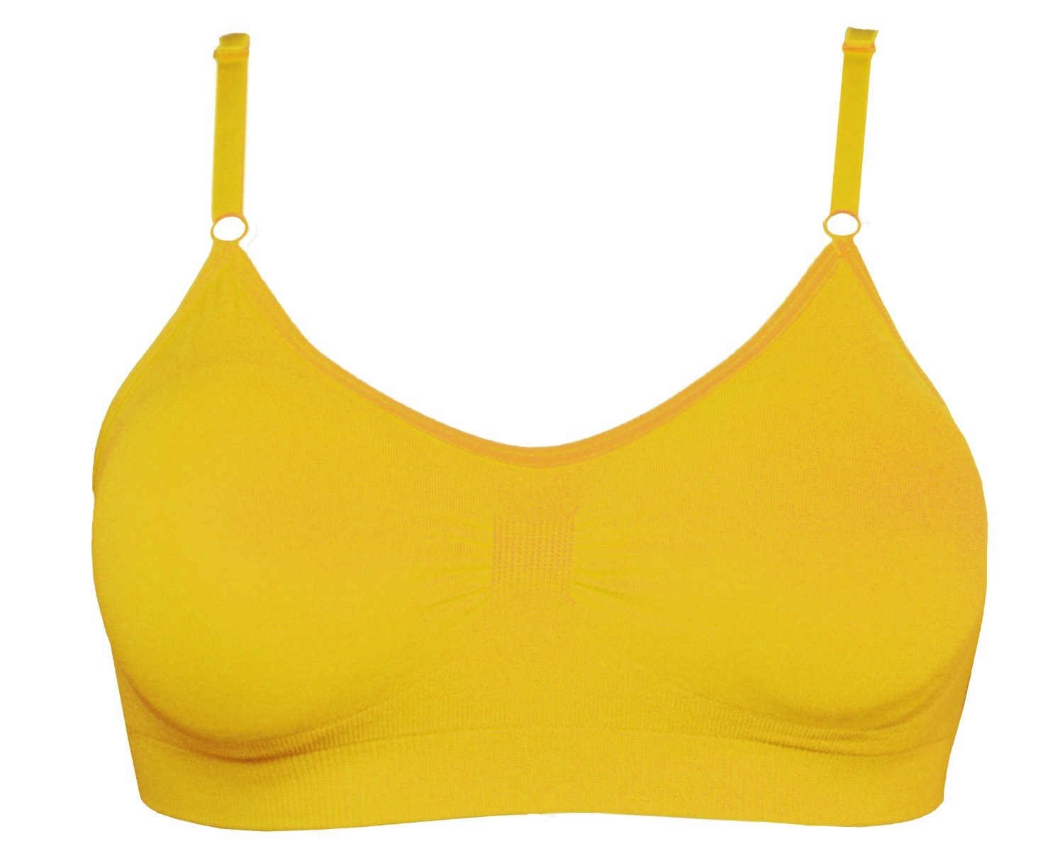 Dames Comfort Bra Met Spaghettibandjes Blazing Yellow