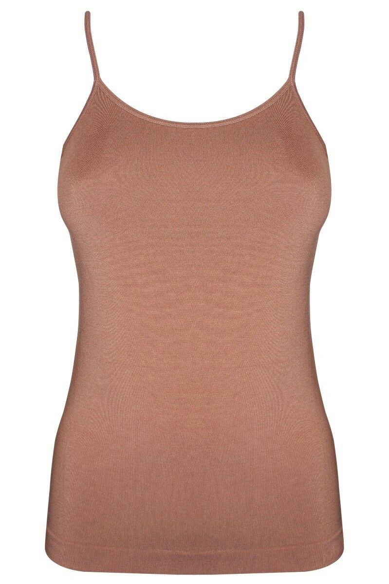 Dames Bamboo Cami Mokka