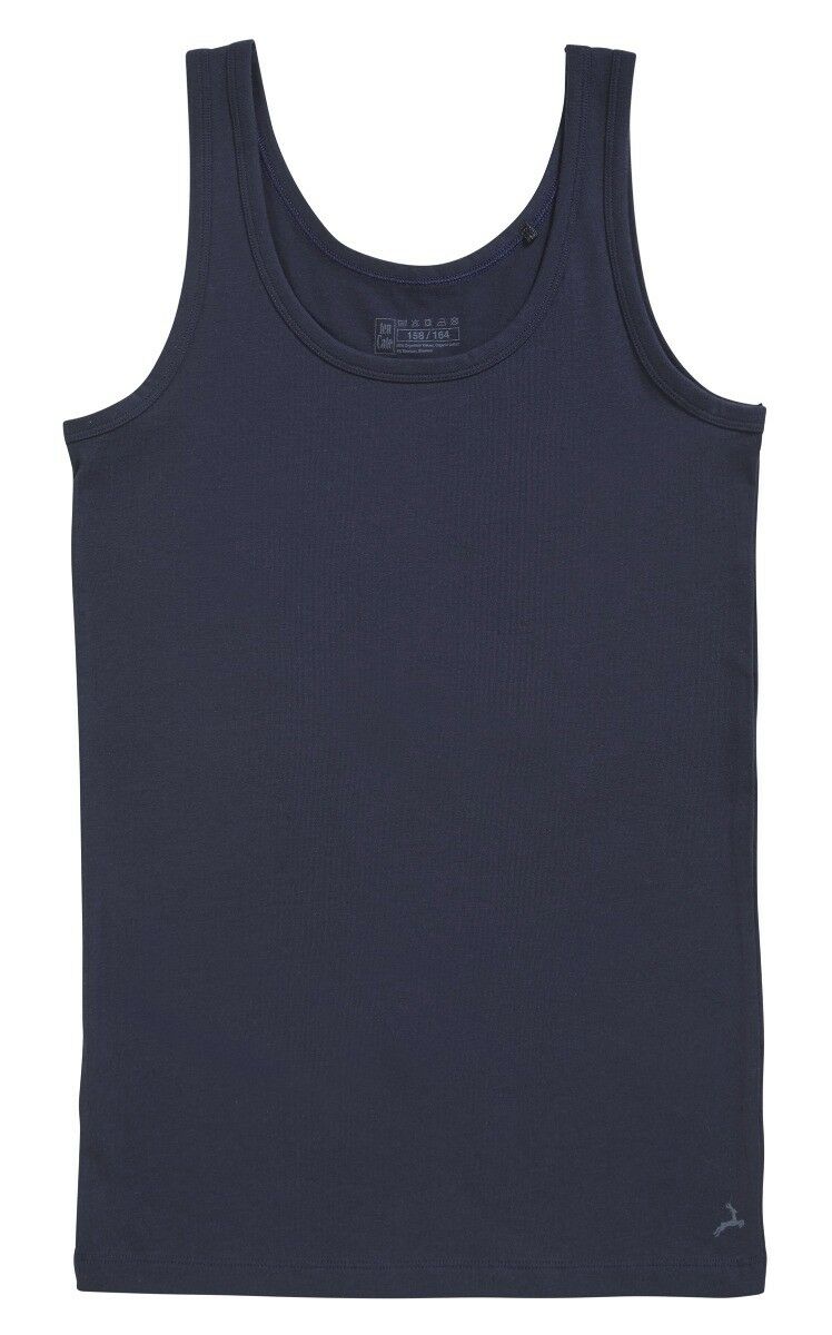 Basics Organic Cotton Stretch Jongens Hemd Navy Basics Organic Cotton Stretch Jongens Hemd Navy