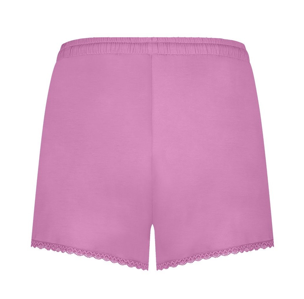 Secrets Modal Dames Short Met Kant Mulberry