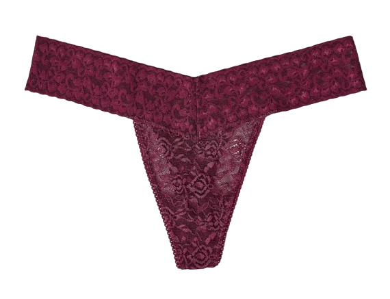 Dames Lace Thong Bordeaux Hangover