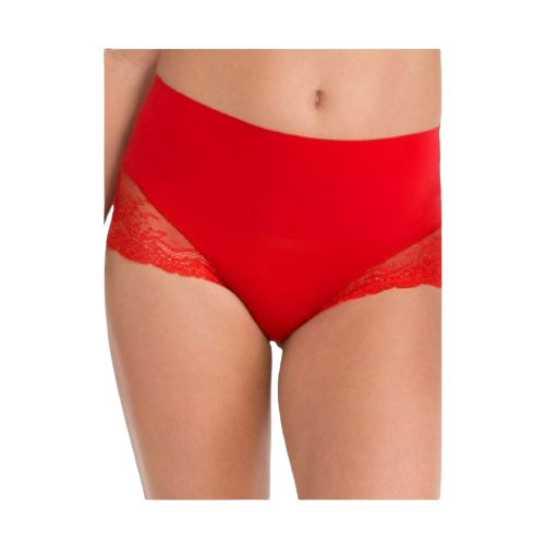 Dames Undie-Tectable Lace Hi-Hipster Rood