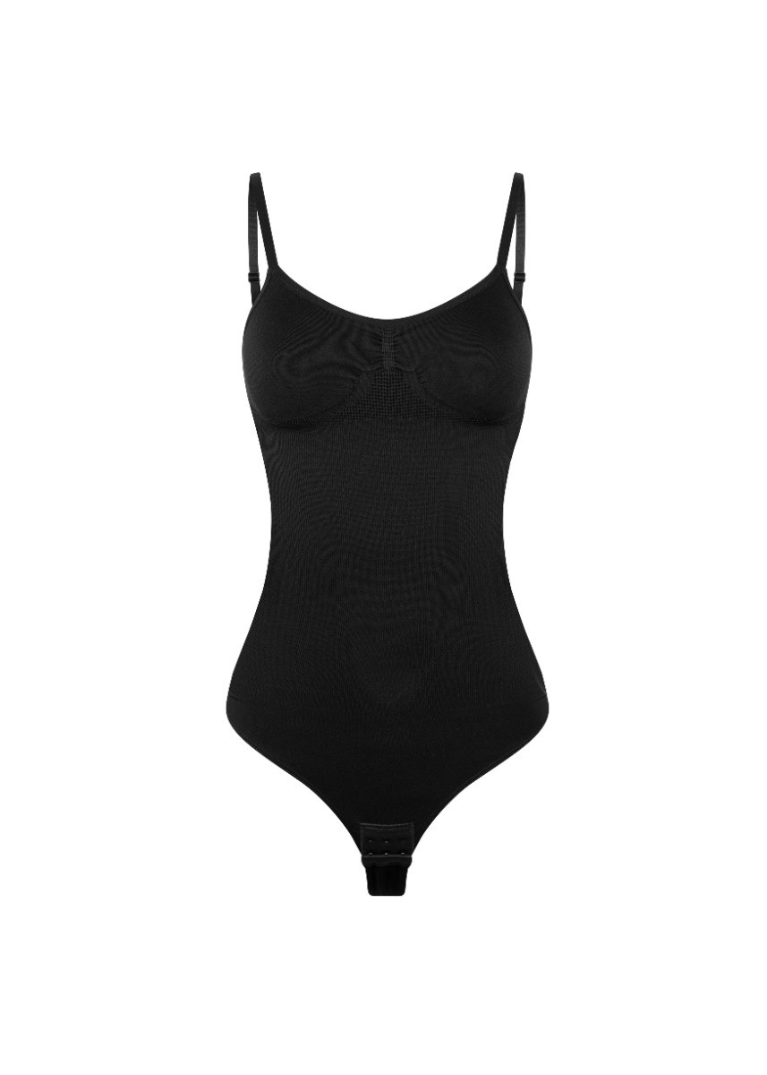 Dames Thong Body Zwart