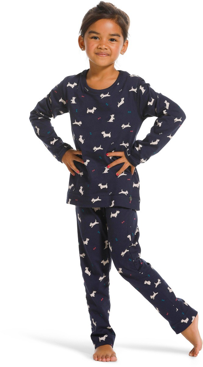 Meisjes Pyjama Donkerblauw