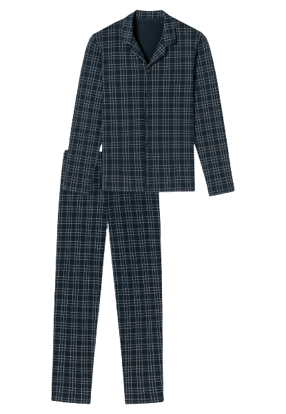 Fine Interlock Heren Pyjama lang Nightblue