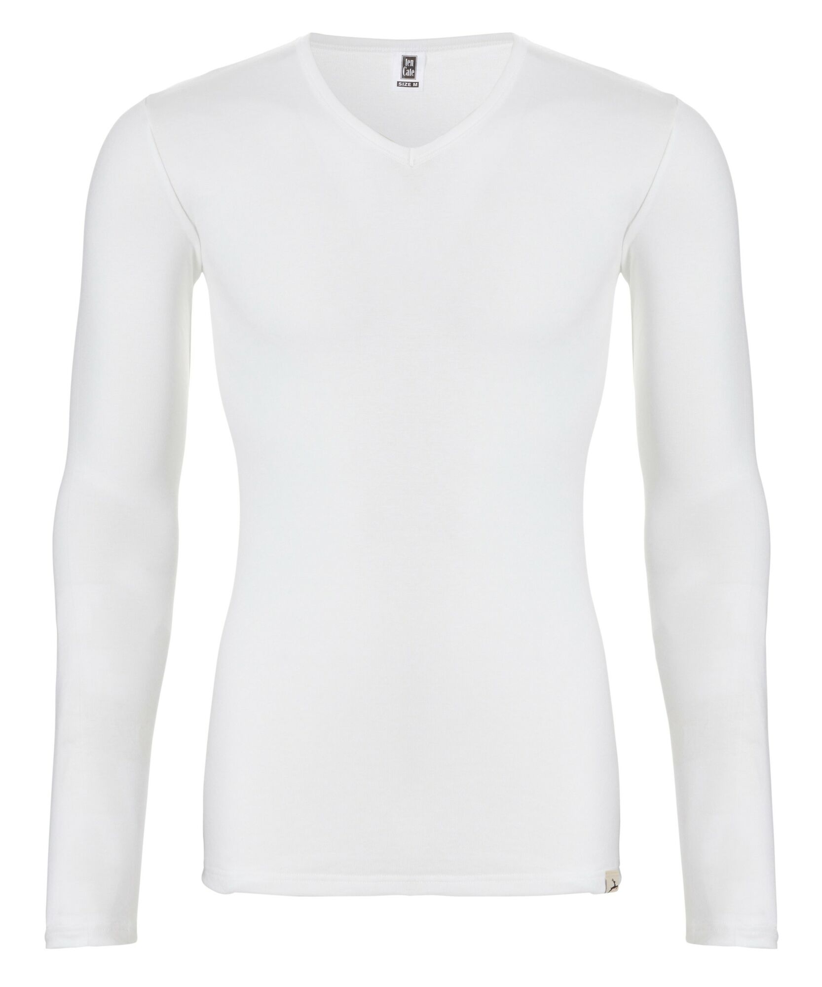 Heren Thermo V-Neck Longsleeve Snow White