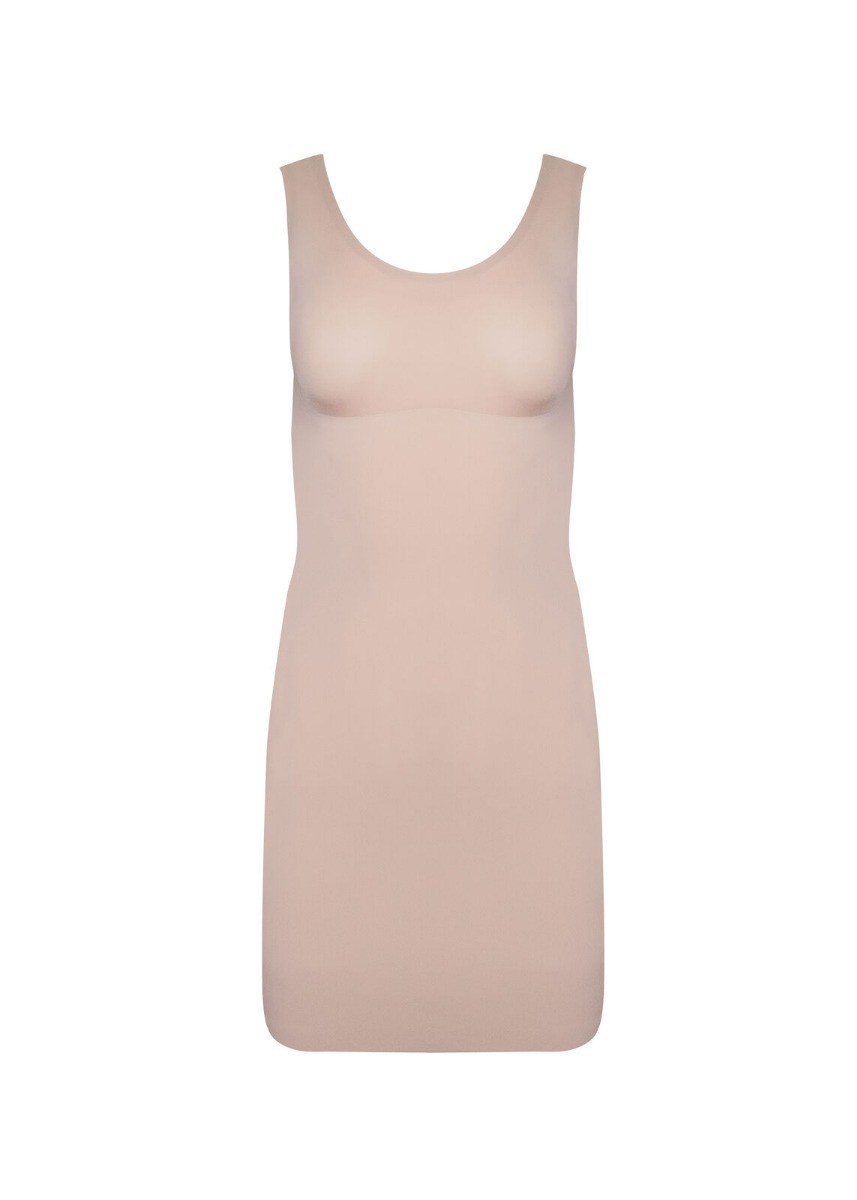 Dames Tone Your Body Tank Dress Cappuccino