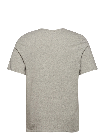 Heren Crew Lounge T-shirt Grey Heather_Black Logo