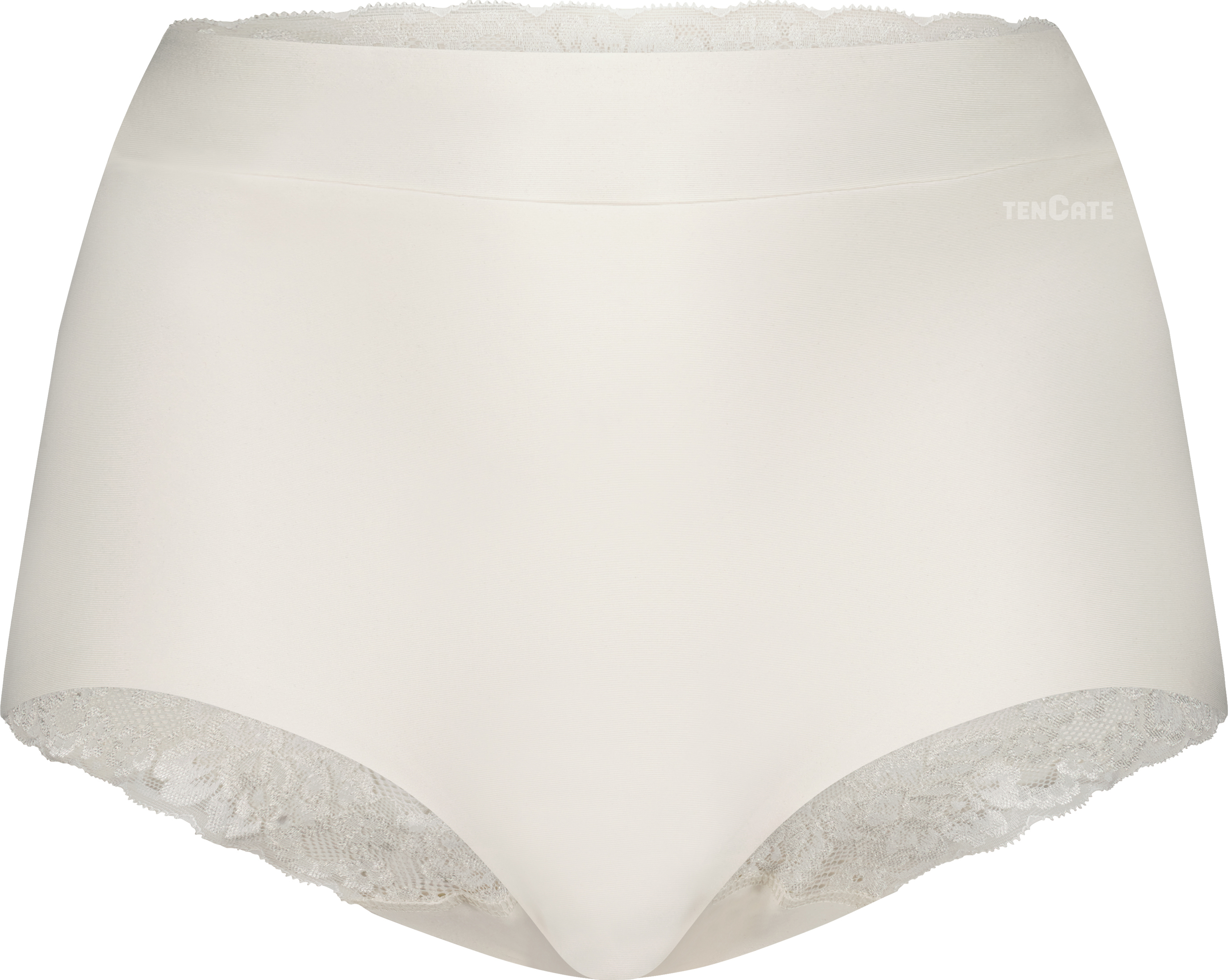 Secrets Dames High Waist Met Kant Off White