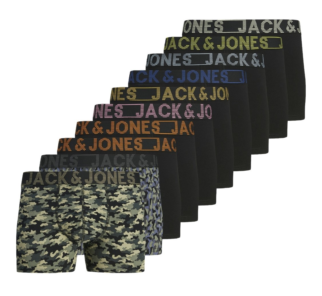 Heren Boxershorts 10-Pack Black