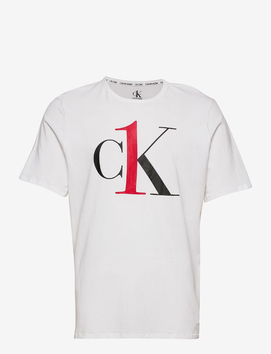 CK One Heren Crew Lounge T-shirt White