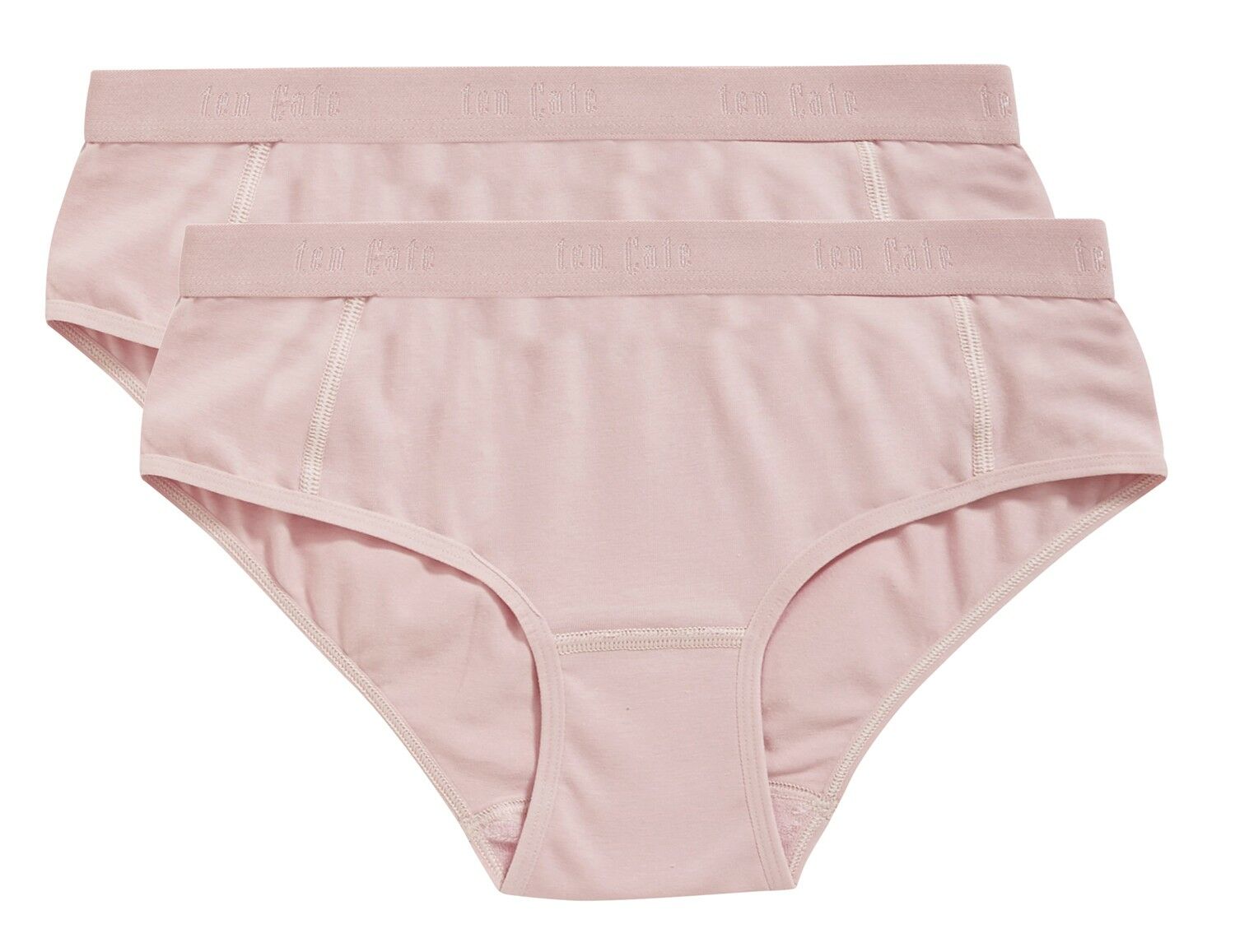 Basics Organic Cotton Stretch Meisjes Hipster 2-Pack Ash Pink