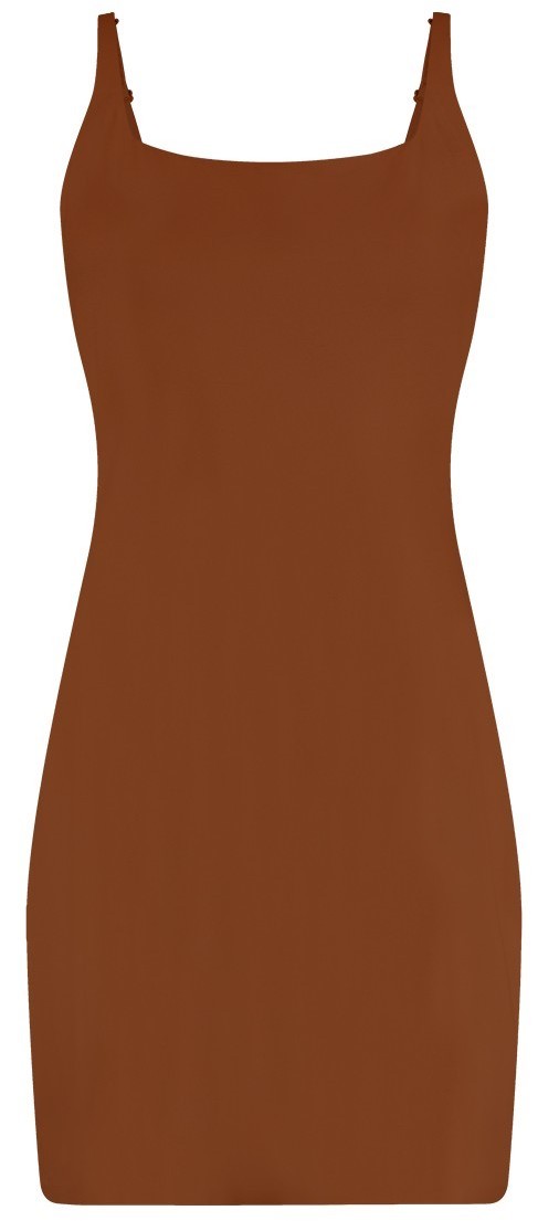 Secrets Dames Slipdress Pecan