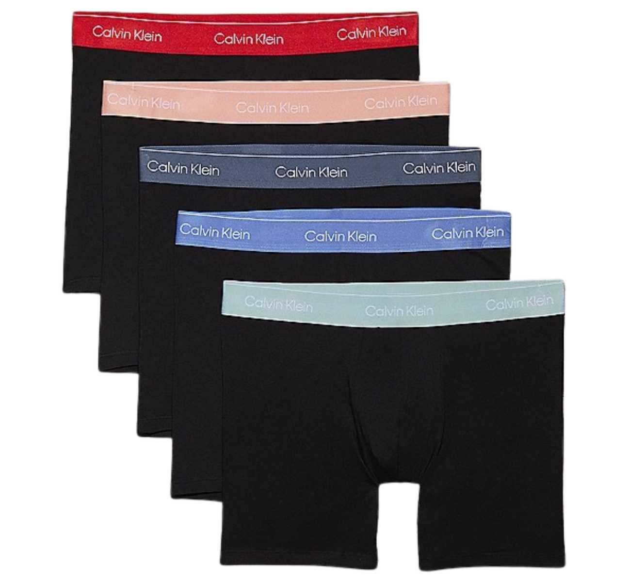 Heren Boxer Briefs 5-Pack Black Colored