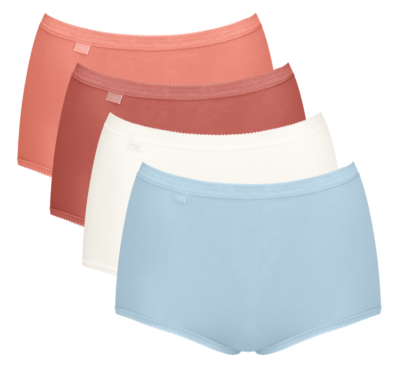 Basic+ Dames Maxi 4-pack Multiple Colours