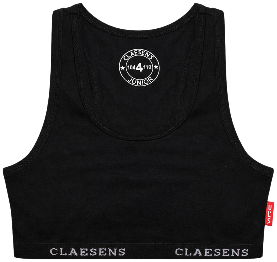 Claesens Meisjes Croptop 1-Pack Zwart
