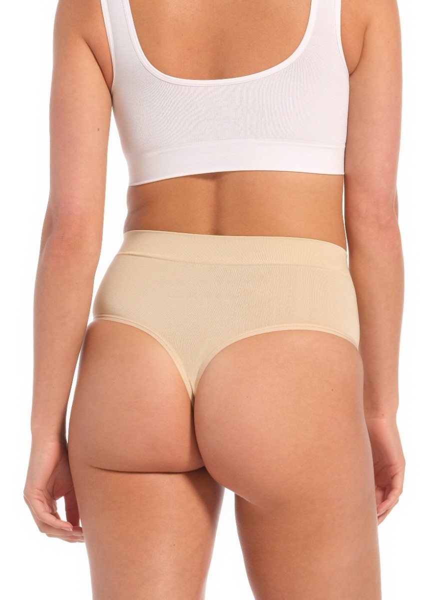 Dames Perfect Thong 2-Pack Latte