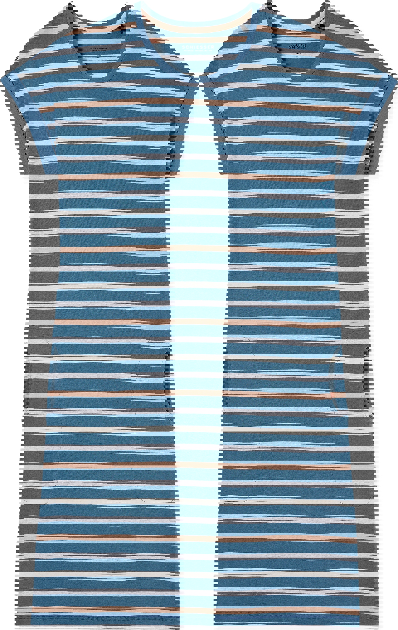 Casual Essentials Dames Nachthemd 1/2 Arm, 95 cm Bluegrey