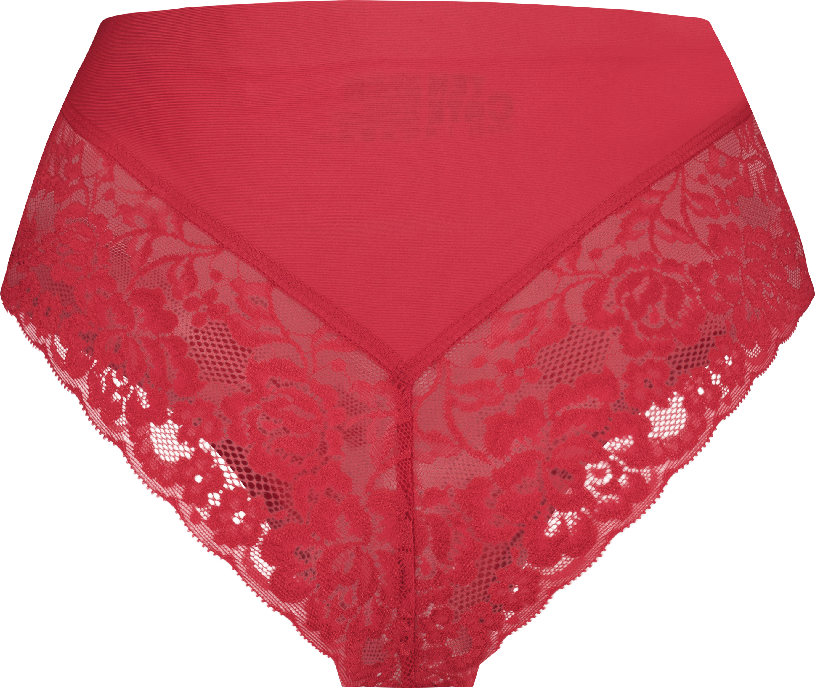 Secrets Dames High Waist Brazilian Met Kant Red