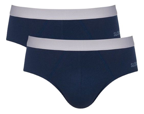 GO Abc Heren Brief 2 Pack Navy