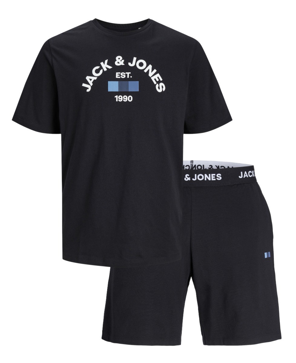 Heren Jactheo Shirt en Korte Broek Set Zwart