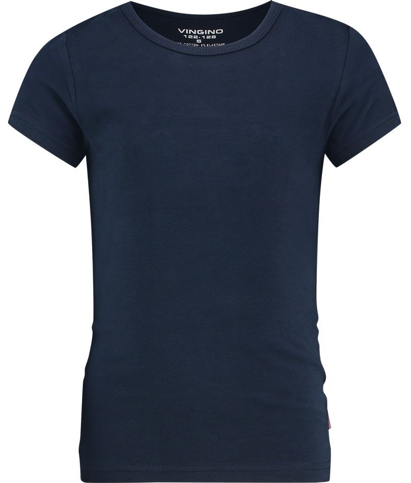 Meisjes Basic T-shirt Blauw