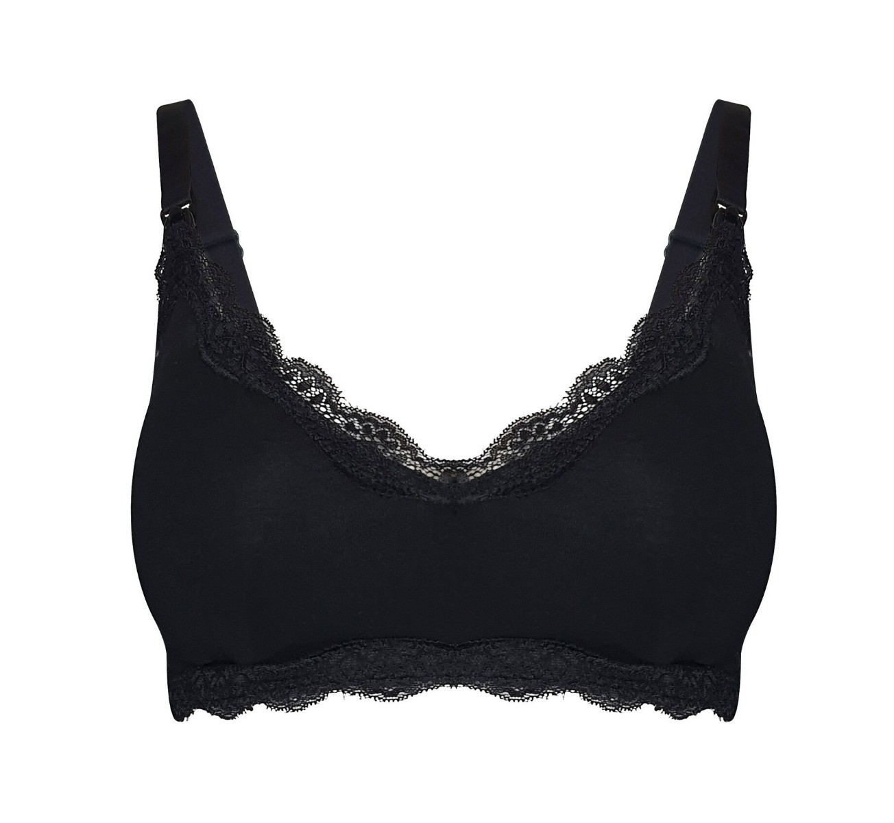 Dames Mama Lace Bralette Black