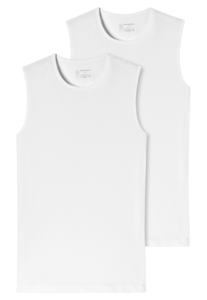 Heren Tanktop 2-pack Wit