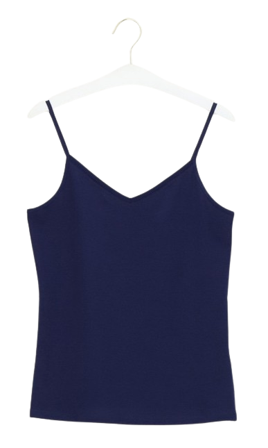 Dames Perfect Line Cotton - Top Blue