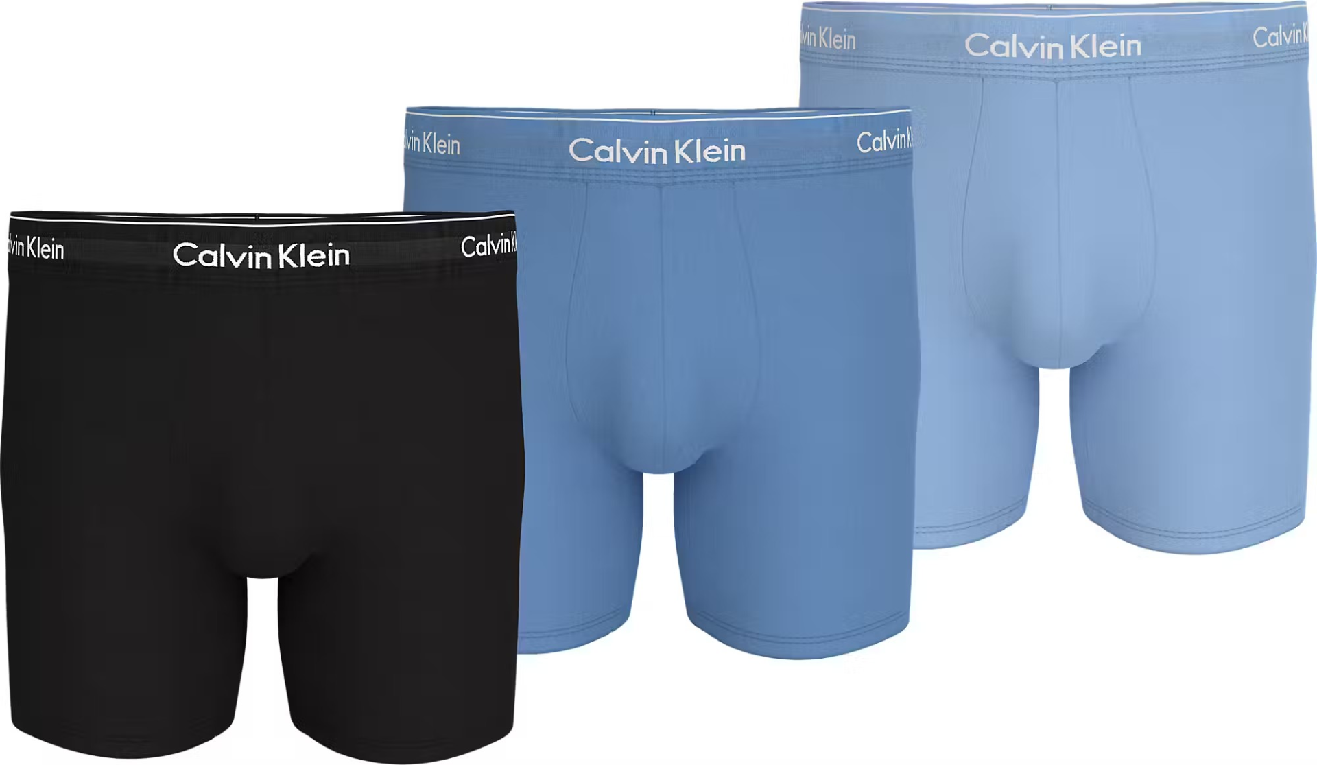 Heren Boxer Briefs 3-Pack Black/Glacier/Blue Bell