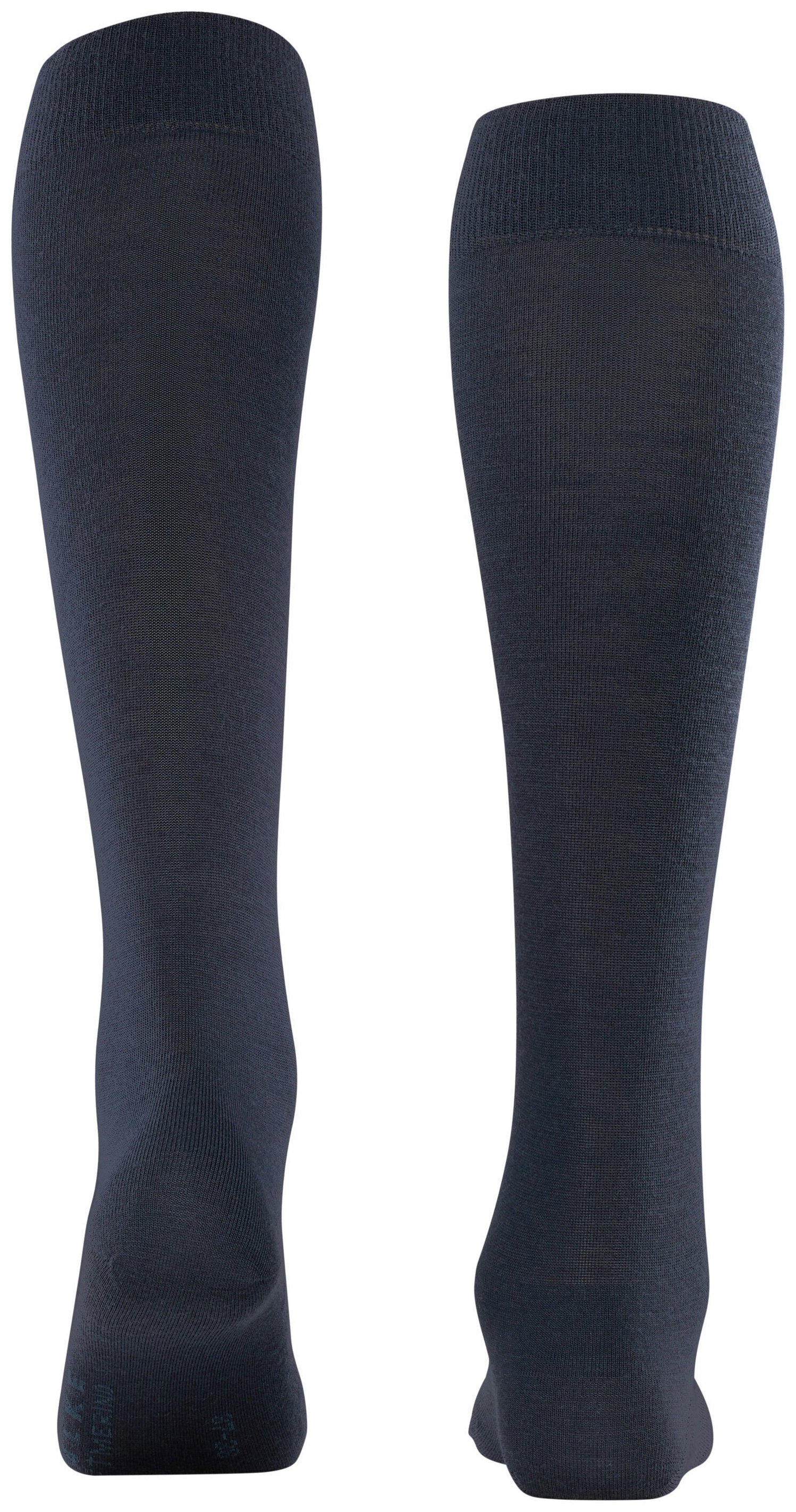 FALKE Dames Softmerino Kniekousen Blauw