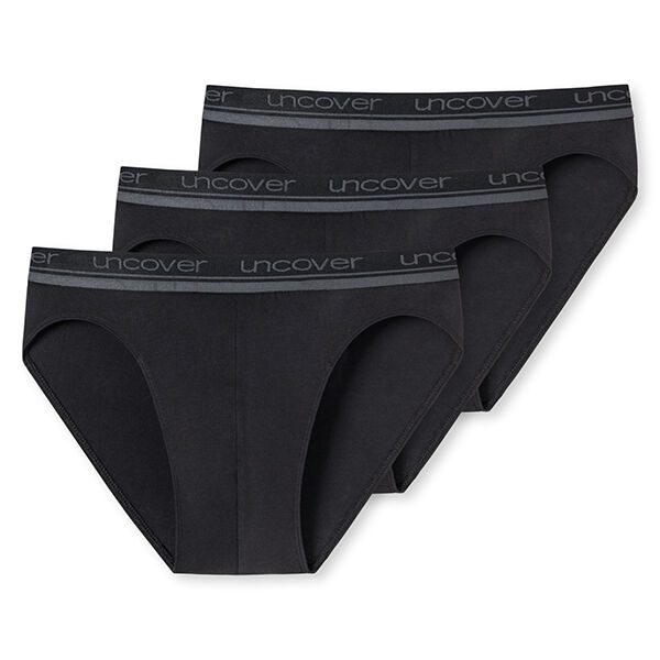 Heren 3-Pack Slip Zwart