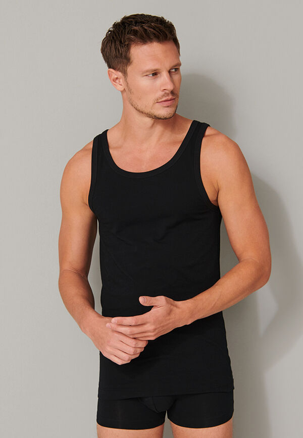 95/5 Heren Singlet 2-Pack Black