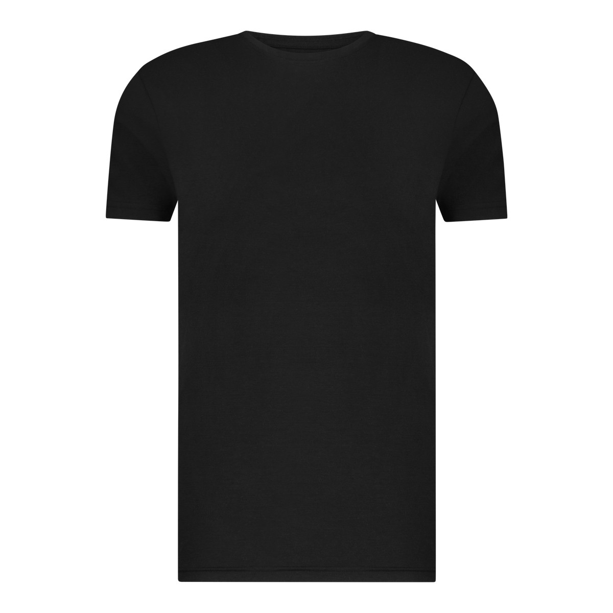 Basics Modal Heren T-shirt Zwart