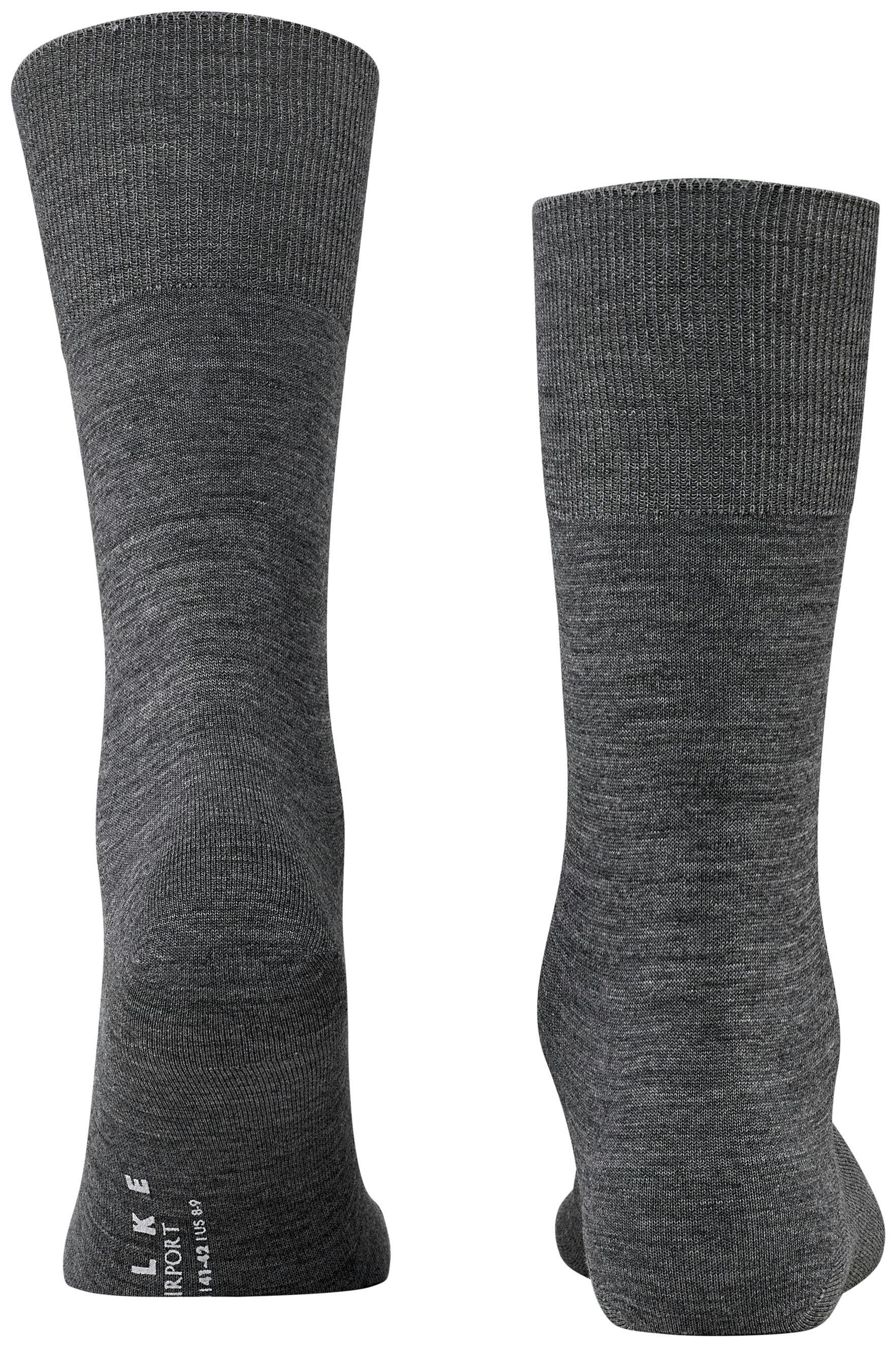 FALKE Heren Airport Sokken Dark Grey