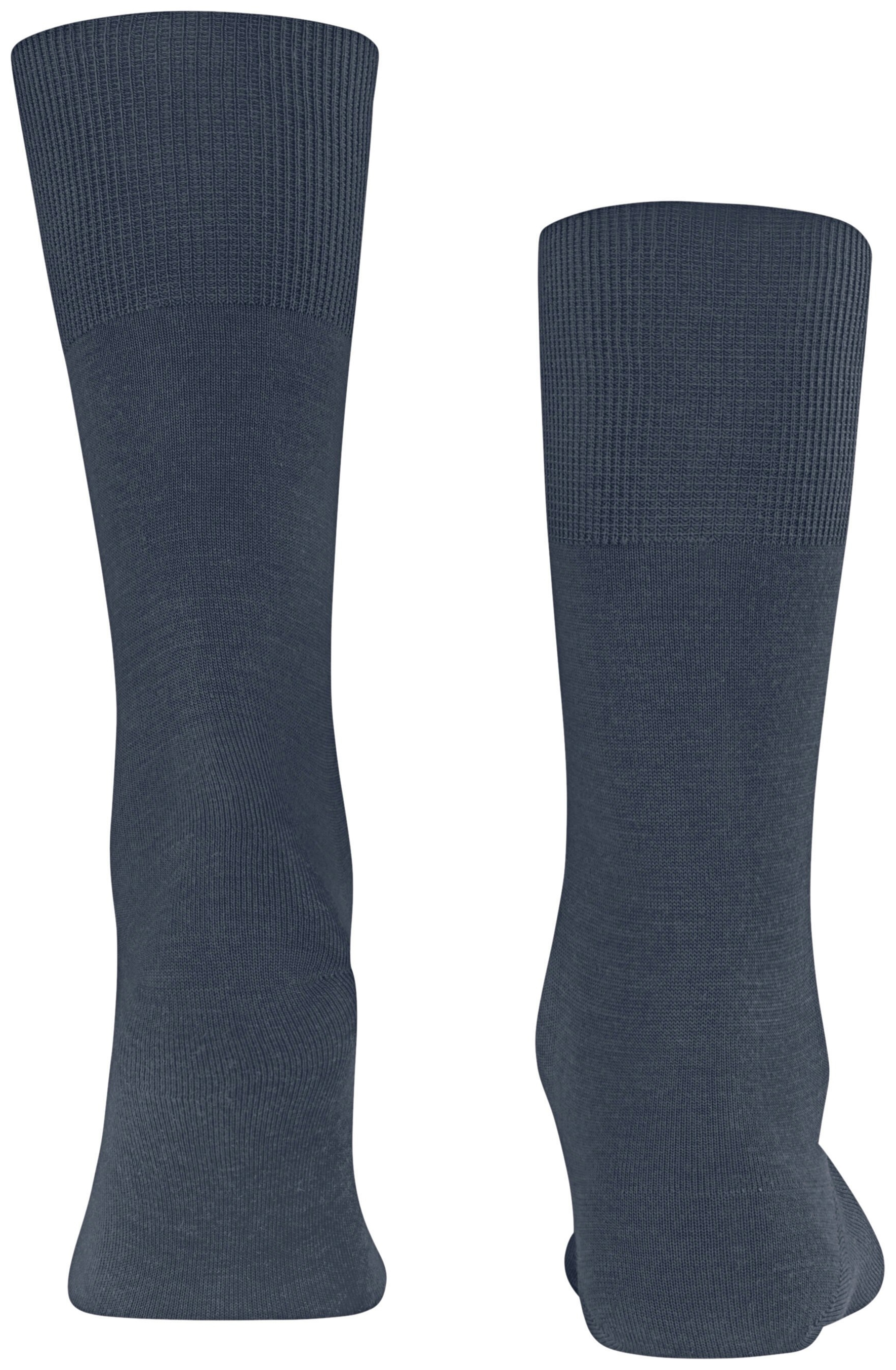 FALKE Heren Airport Sokken Dark Blue Melange