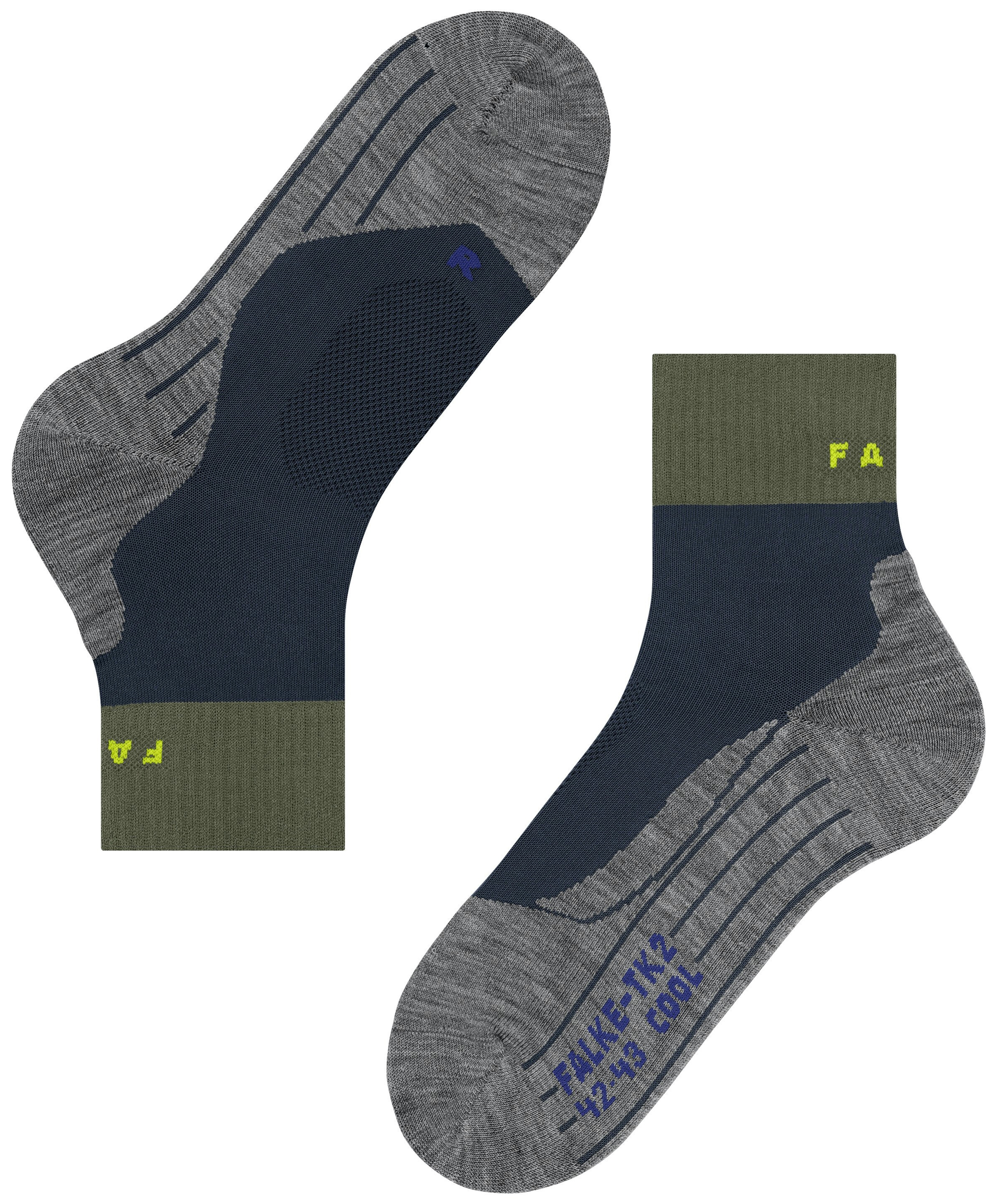 FALKE Heren TK2 Explore Cool Short Wandelsokken Space Blue
