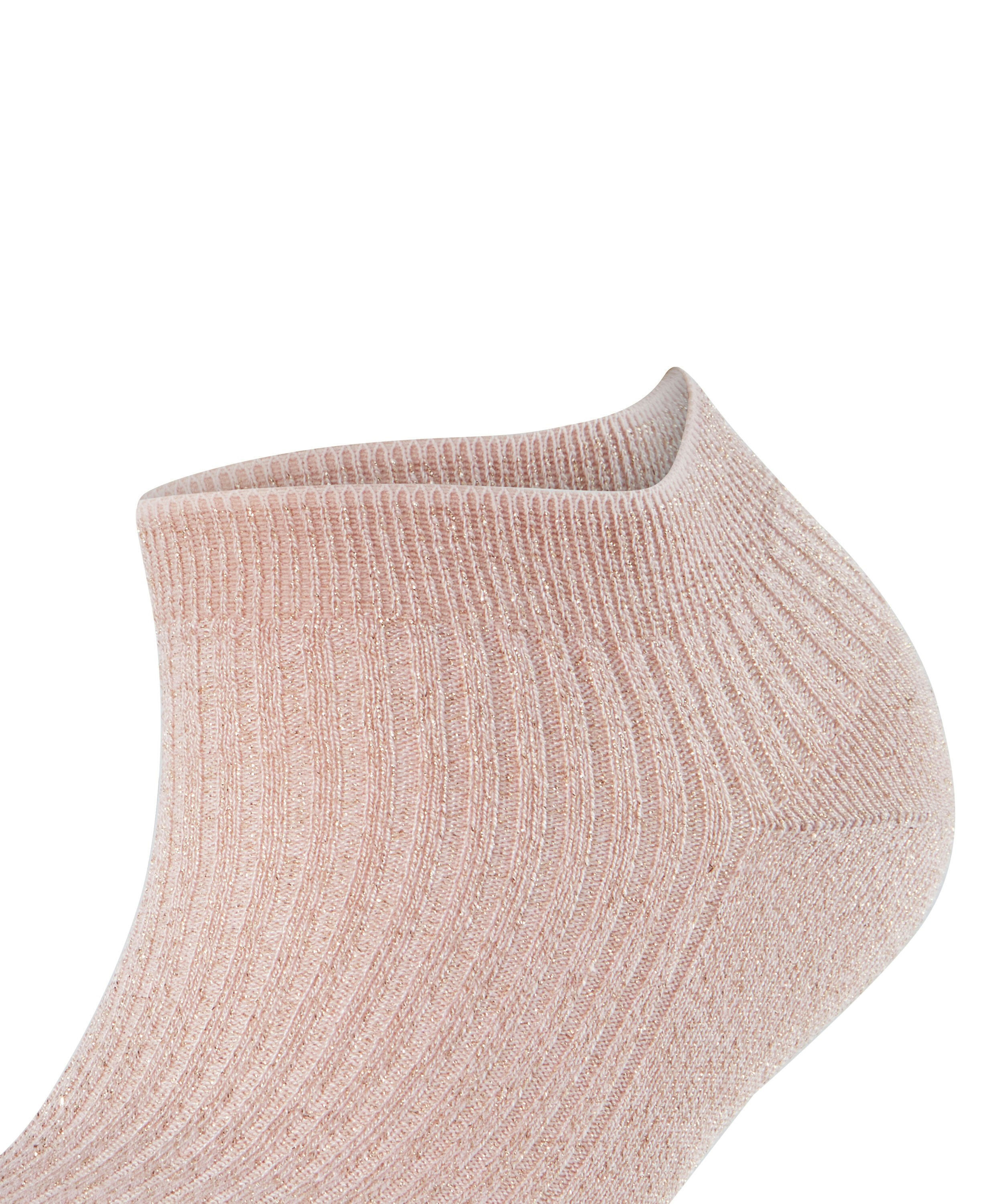 FALKE Dames Shiny Rib Sneakersokken Roze