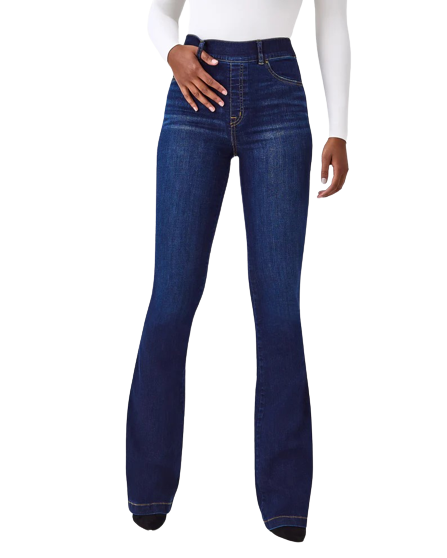 Dames Denim Flare Jeans Midnight Shade