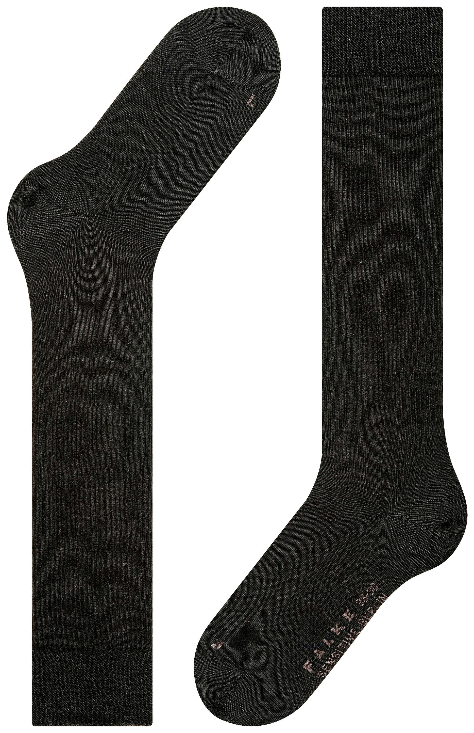 FALKE Dames Sensitive Berlin Kniekousen Zwart
