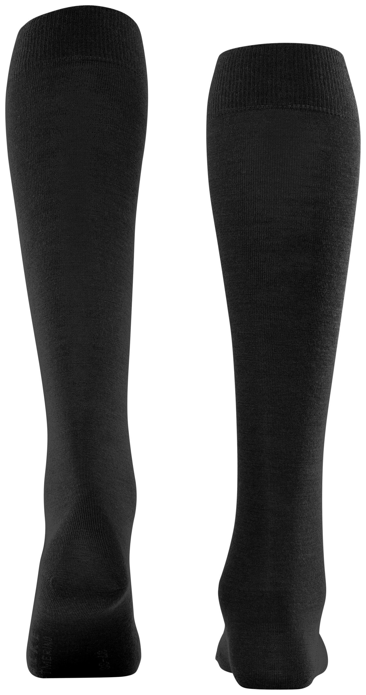 FALKE Dames Softmerino Kniekousen Zwart