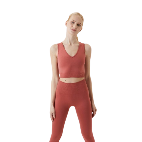 Dames Seamless Crop Top Oud Roze