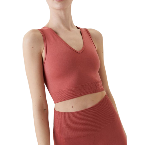 Dames Seamless Crop Top Oud Roze