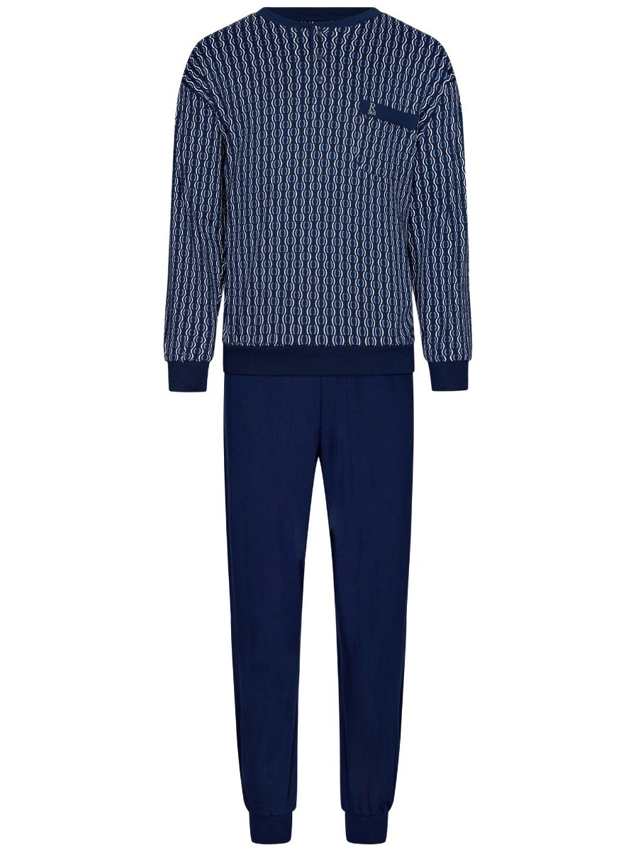 Heren Pyjama Donkerblauw