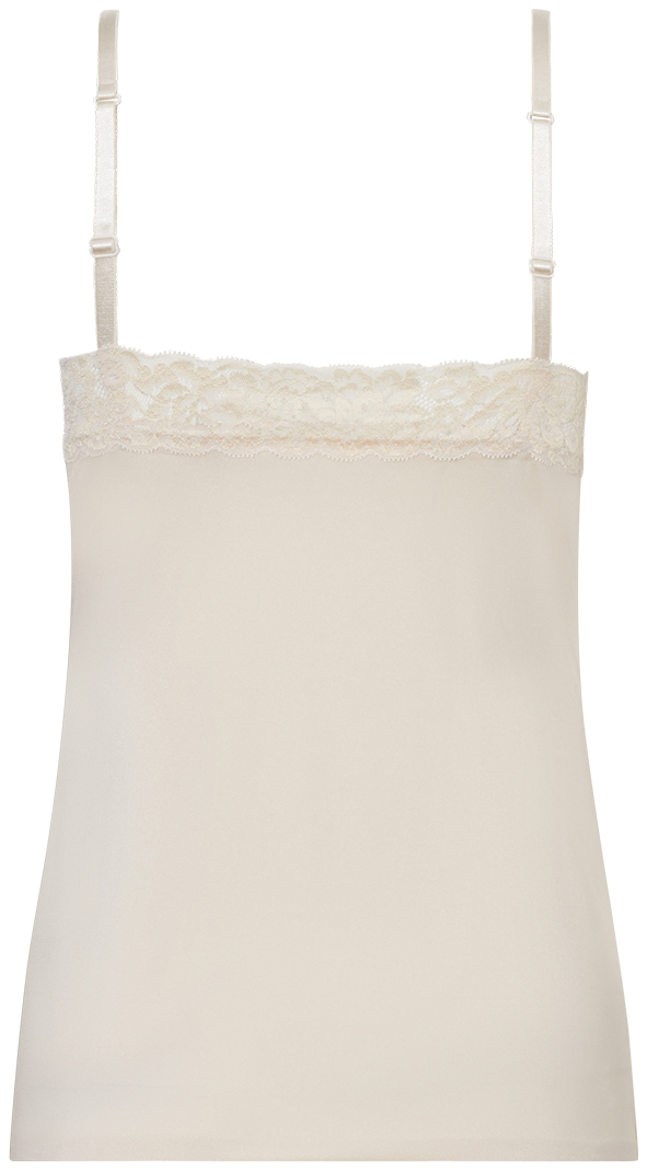 Ten Cate Secrets Lace Dames Spaghetti Top Shiny Almond