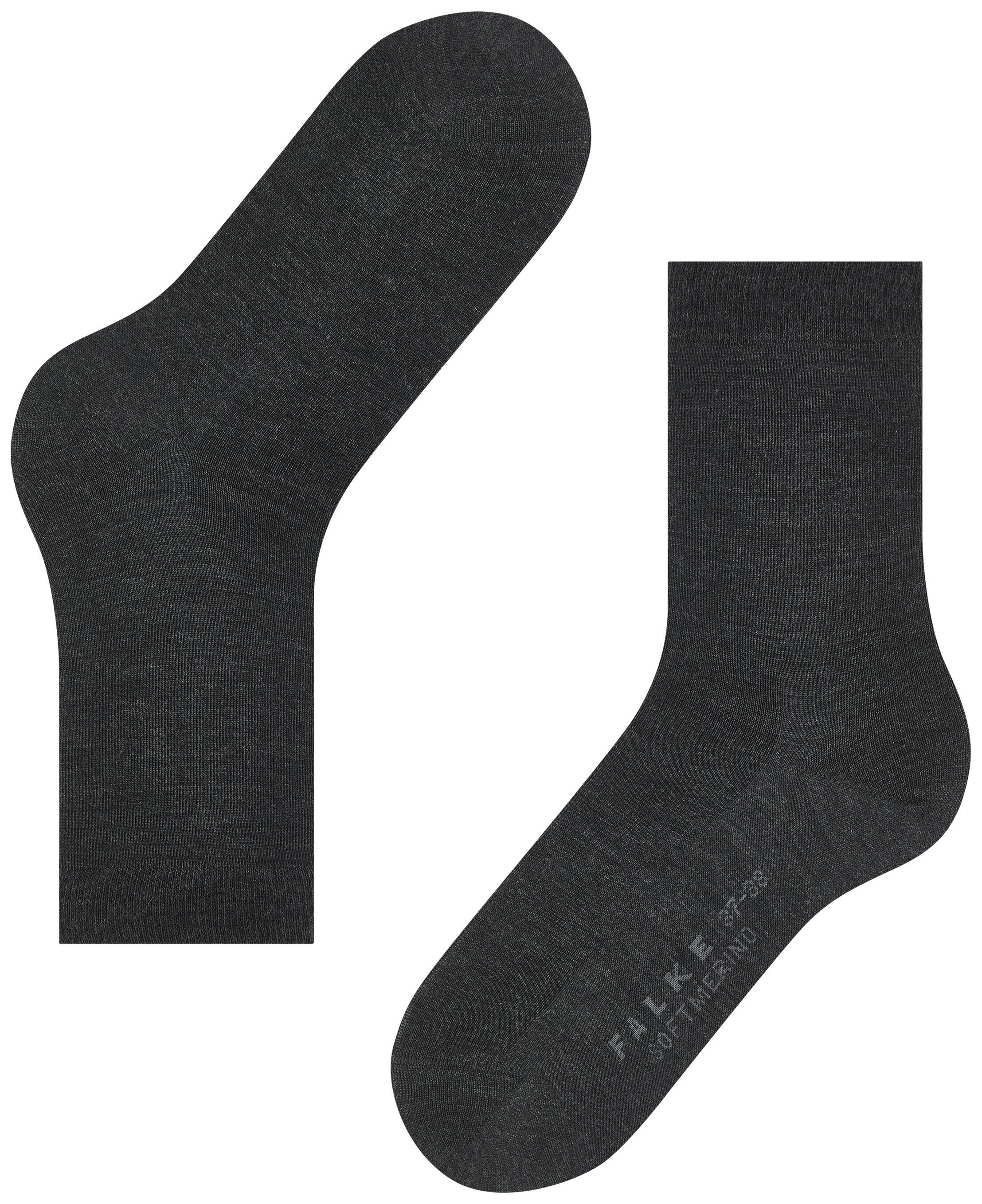 FALKE Dames Softmerino Sokken Grijs