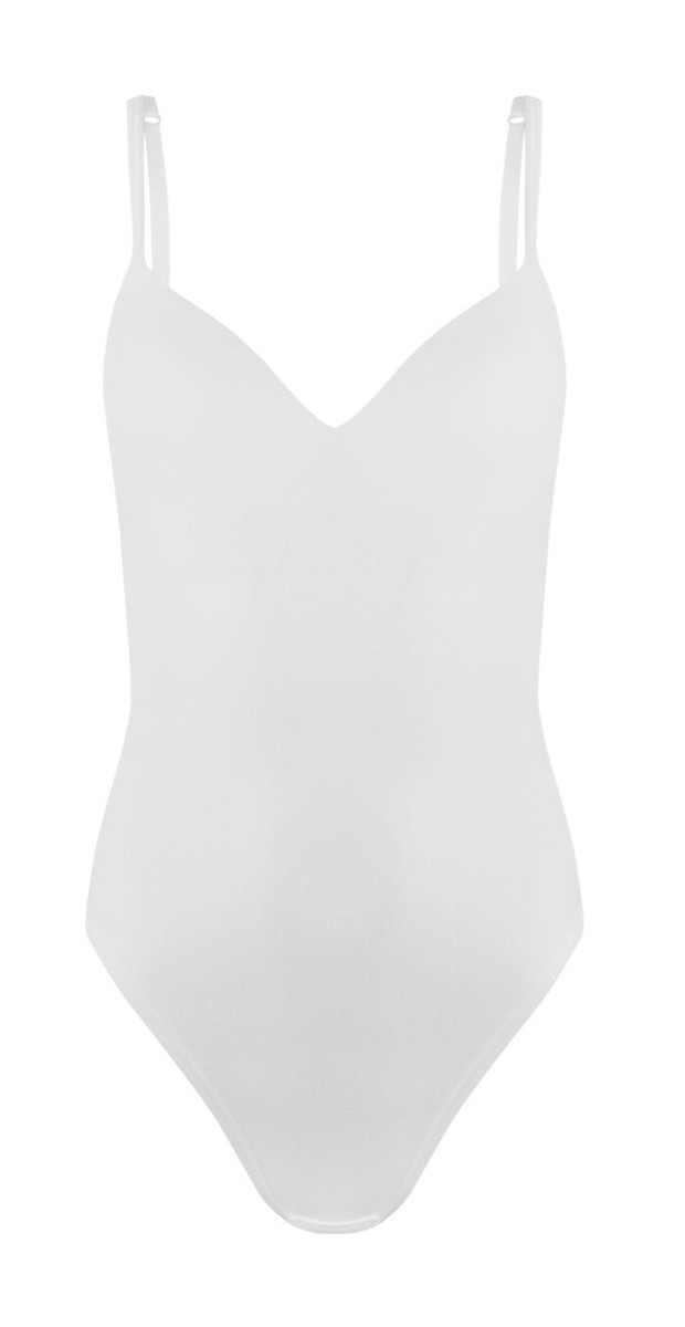Dames Soft Thong Body Crispy White