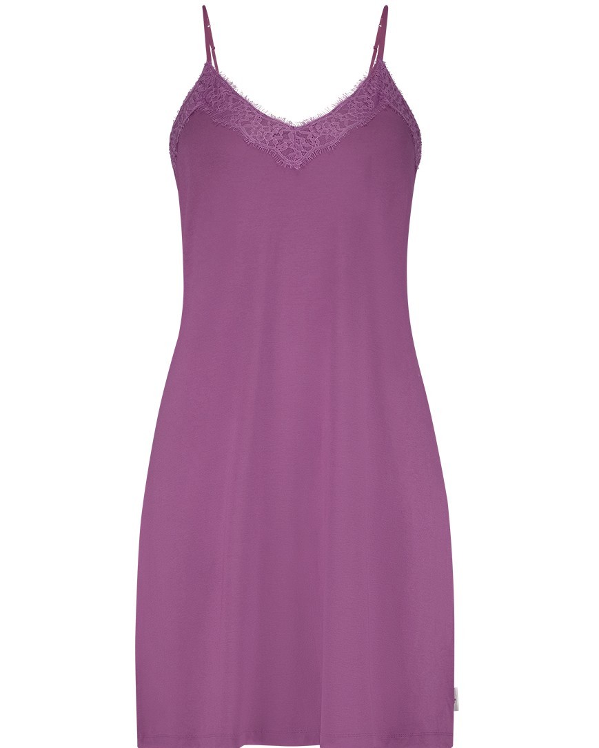 Secrets Dames Nachthemd Met Kant Purple Orchid